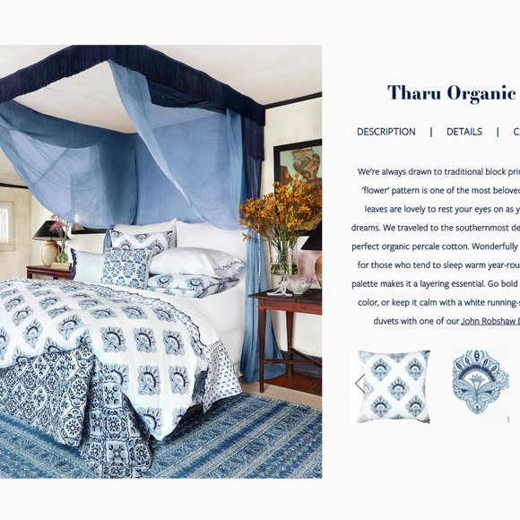 Tharu Organic Duvet - Queen 300$ US - Picture 6 of 10